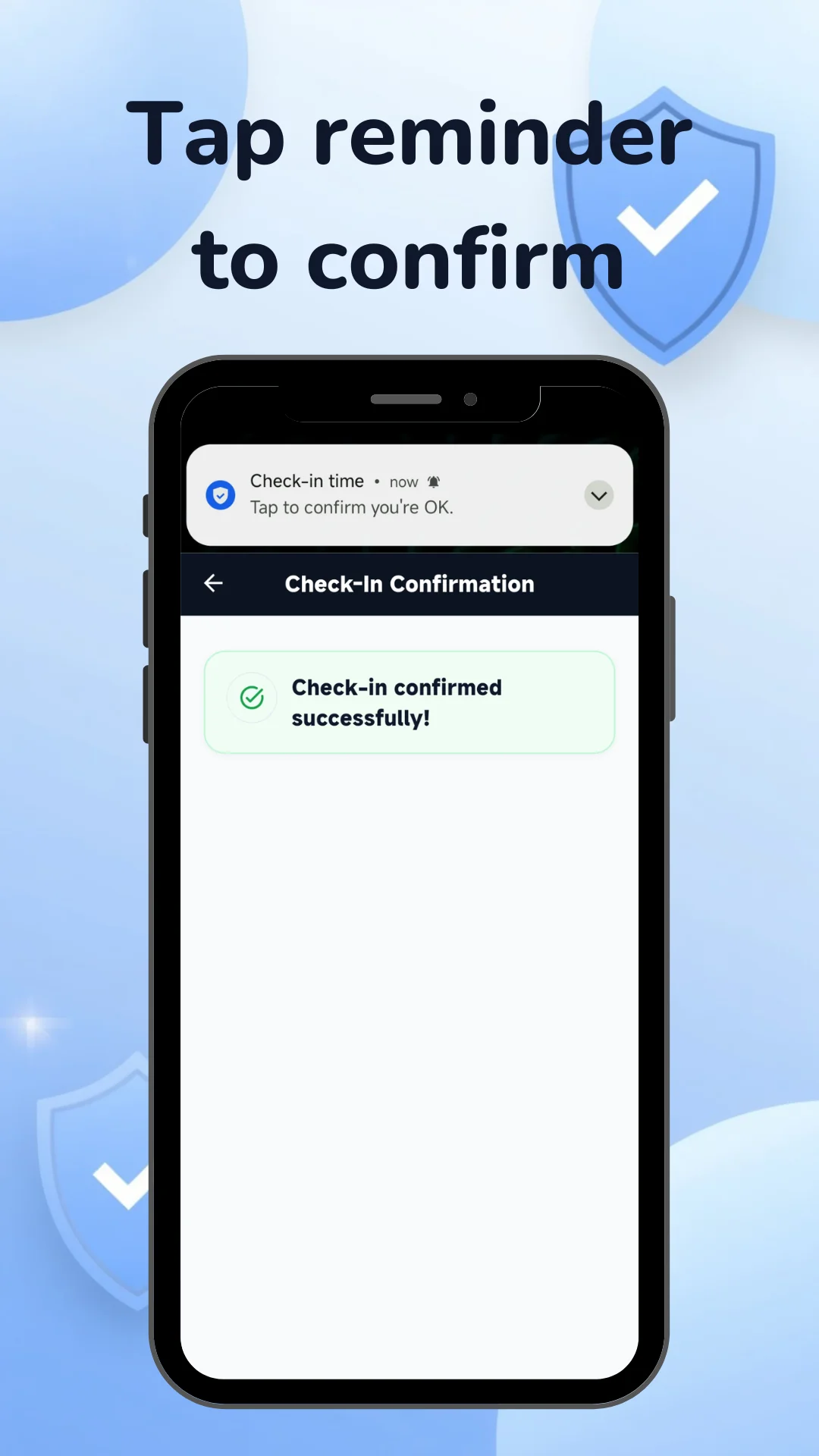 Confirm reminders