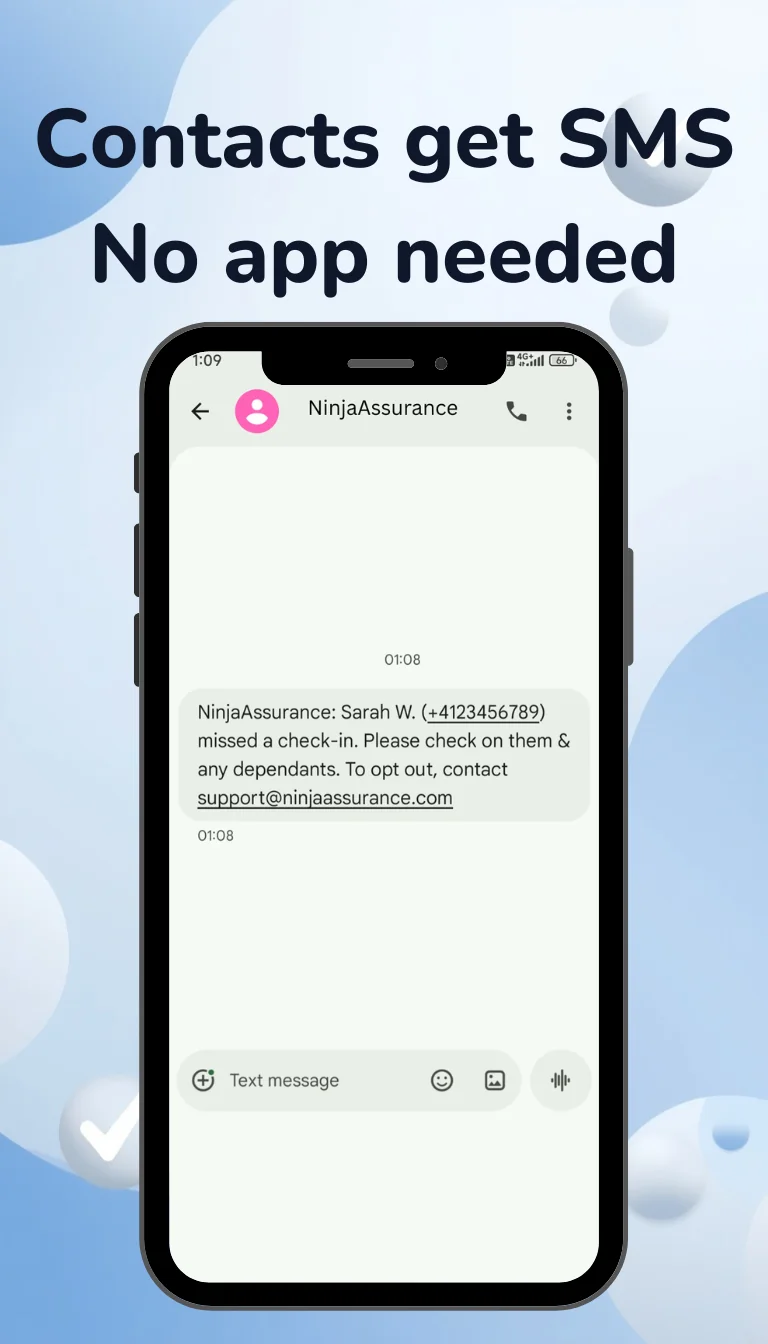 Contacts get SMS
