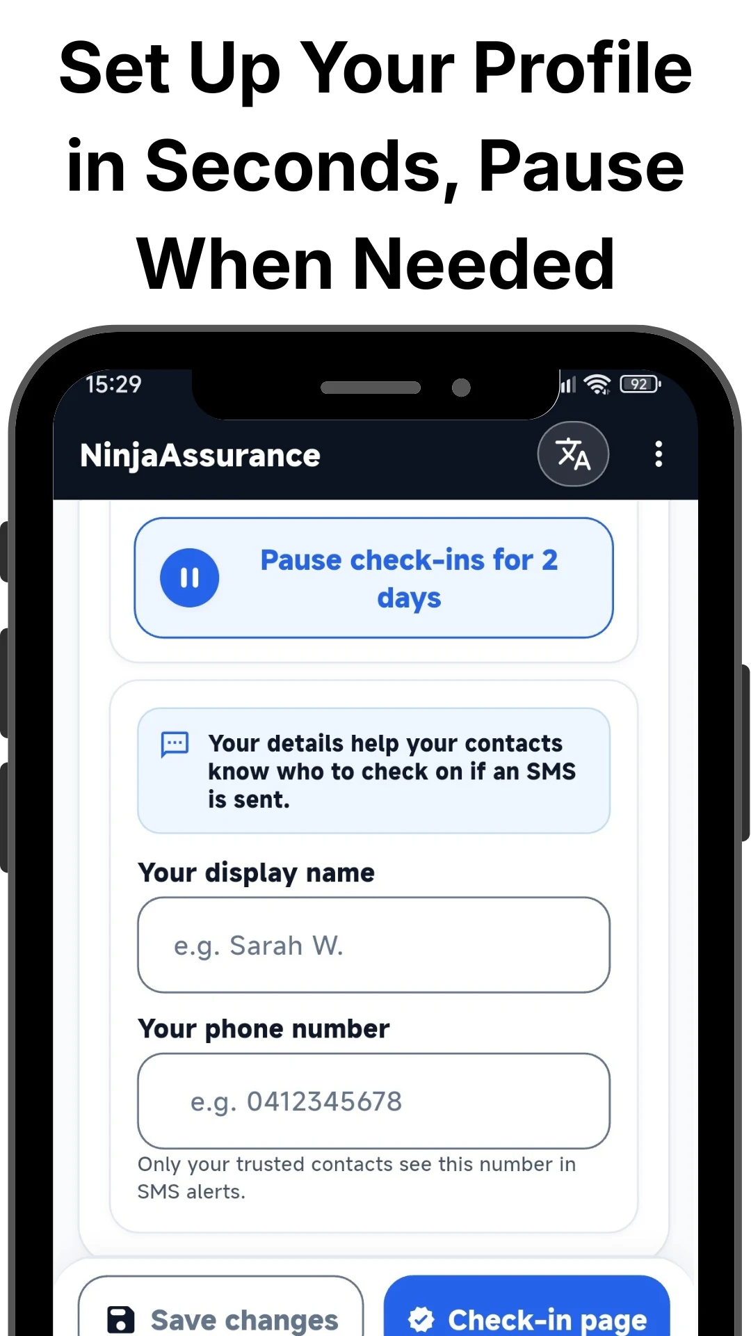 An Alternative to Continuous Location Sharing: Scheduled Check-Ins